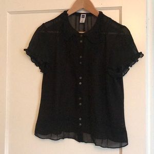 Sheer GAP blouse